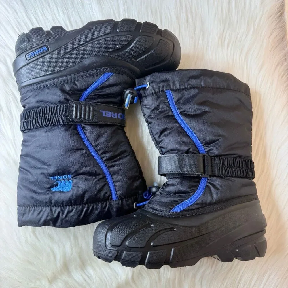 Sorel Boys' Flurry Waterproof Winter Boots Size 2
